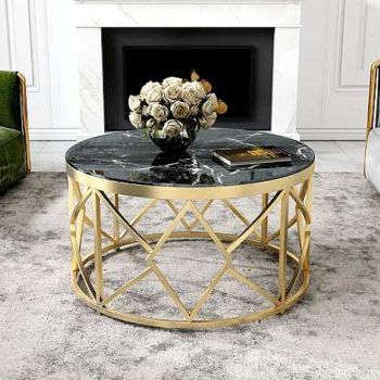 Well Liked Modern Accent Faux Marble Console Table,Black Metal Frame With Regard To Faux Marble Console Tables (View 13 of 15)