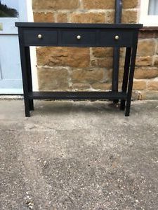 Widely Used H80 W100 D22Cm Bespoke Console Hall Table 3 Drawer 1 Shelf Intended For Vintage Coal Console Tables (View 9 of 15)