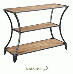Widely Used Natural And Caviar Black Console Tables In Laredo 3 Tier Console Bookcase In Natural / Black (View 13 of 15)