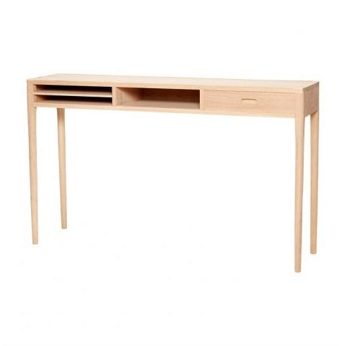 Widely Used Natural Seagrass Console Tables For Hubsch Console Table W/Compartments, Oak, Nature #Hubsch # (View 7 of 15)