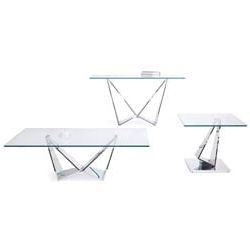 Widely Used Serra Console Table In Clear Glass With Polished Stainless Intended For Clear Console Tables (View 14 of 16)