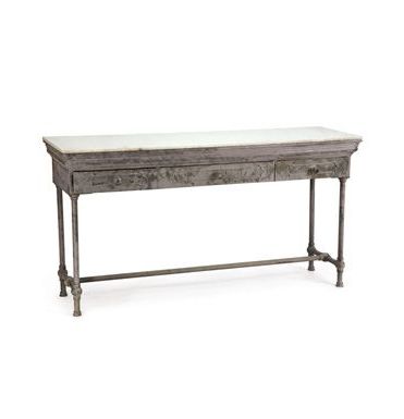 Widely Used White Stone Console Tables Regarding What This Wants, Is A Black Marble Top, Shot With Grey (View 7 of 15)
