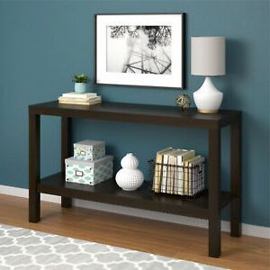 Wooden Console Table Sofa Kitchen Entryway Office Storage Pertaining To Recent 3 Piece Shelf Console Tables (View 1 of 15)