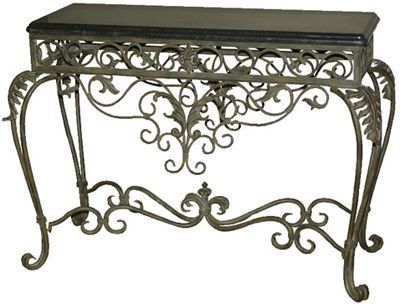 Wrought Iron Console For Wrought Iron Console Tables (View 2 of 15)