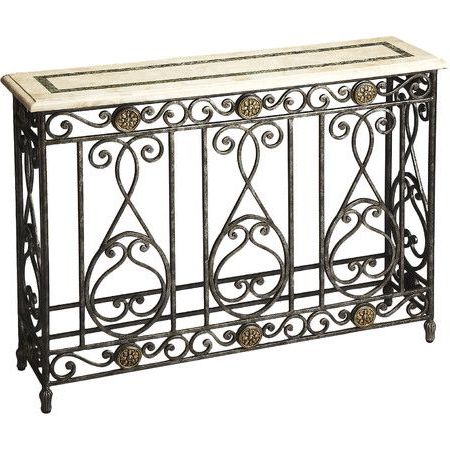 Wrought Iron Console Tables With Latest Arlene Console Table (View 3 of 15)