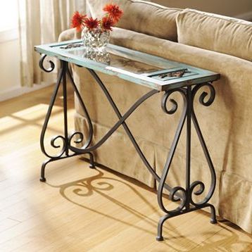 Wrought Iron Regarding Popular Round Iron Console Tables (View 8 of 15)