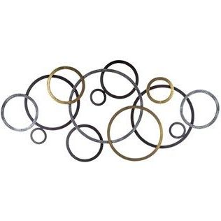 2017 Tuscan Bronze Metal Connecting Circle Wall Decor (View 13 of 15)