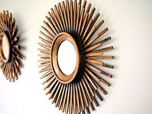 2018 3 Bronze Mirrors Sunburst Moroccan Style Hanging Wall Mount Vintage With Sunburst Mirrored Wall Art (View 7 of 15)