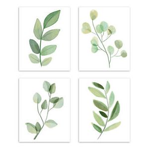 2018 Green Flower Floral Botanical Leaf Wall Art Prints Room Decorsweet In Crestview Bloom Wall Art (View 13 of 15)