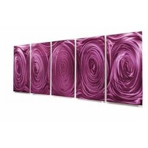 Abstract Metal Wall Art, Purple Wall Decor, Purple Walls Intended For Well Known Swirly Rectangular Wall Art (View 14 of 15)