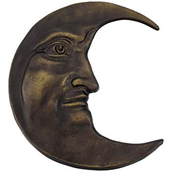 Amazon: Cast Iron Moon Wall Art Indoor Outdoor Celestial: Home With Regard To Widely Used Moonlight Wall Art (View 5 of 15)