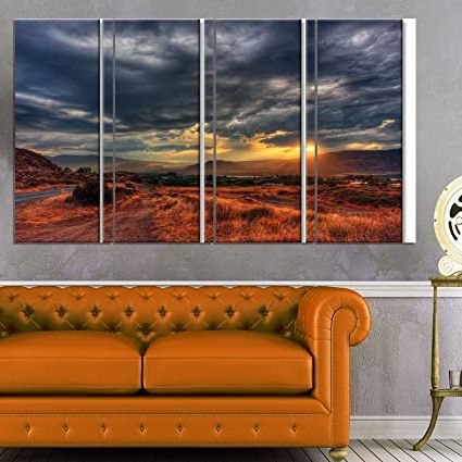 Amazon: Designart Beautiful Sunrise In Osoyoos – Extra Large Within Most Up To Date Sunrise Metal Wall Art (View 8 of 15)