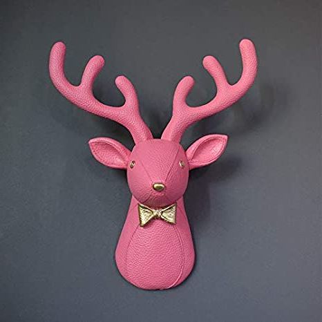 Amazon: Xh&Xh Fake Baby Deer Animal Head Wall Mount Hand Sewing Intended For 2018 Deer Wall Art (View 8 of 15)
