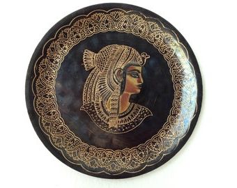 Antique Silver Metal Wall Art Sculptures Pertaining To 2018 Popular Items For Egyptian Plate On Etsy (View 7 of 15)