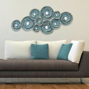 Best And Newest Circular Rolling Waves Metal Wall Art Sculpture, Distressed Teal Blue Within Spiral Circles Metal Wall Art (View 11 of 15)