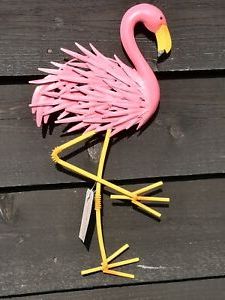 Best And Newest New Bright Vibrant Pink Metal Flamingo Wall Art Decor Garden/fence/home For Gold And Black Metal Wall Art (View 10 of 15)