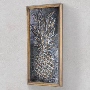 Crystal Art Gallery Metal Pineapple Framed Wall Art 160921web – The Throughout Most Current Sunflower Metal Framed Wall Art (View 12 of 15)
