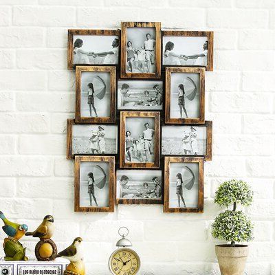 Current 12 Piece Wall Art For Millwood Pines 12 Piece Keely Retro Picture Frame Set In  (View 1 of 15)