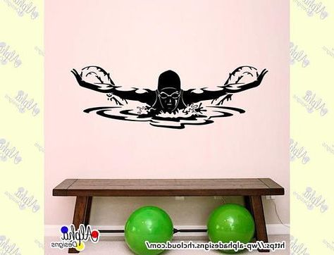 Decal Wall Art, Creative Wall Throughout Preferred Swimming Wall Art (View 14 of 15)