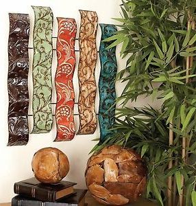 Decorative Elegant Floral Tuscan Multi Color Metal Wall Sculpture Art Pertaining To Latest Polished Metal Wall Art (View 8 of 15)