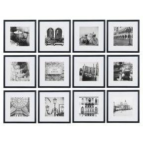 Display Your Photos Or Art In Style With This 12 Piece Black 12"x12 Intended For Recent 12 Piece Wall Art (View 12 of 15)