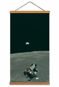 Earth Wall Art Throughout Well Liked Space Nasa Earth Moon Lunar Module Mars Photo Canvas Wall Art Print (View 7 of 15)