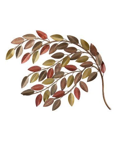 Elements Fall Leaf Branch Metal Wall Art (View 15 of 15)