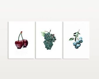 Etsy With Most Up To Date Grapes Wall Art (View 11 of 15)