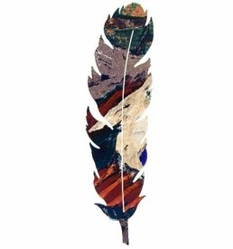 Famous Leaf Metal Wall Art For 10" Feather Leaf Metal Wall Artkevin Fletcher – Southwest Wall (View 14 of 15)