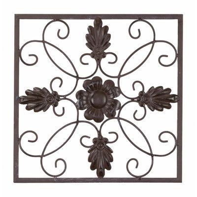Fashionable Bayaccents Square Wrought Iron Scroll Wall Décor (with Images With Regard To Scrollwork Metal Wall Art (View 2 of 15)