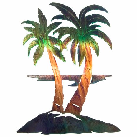 Fashionable Desert Palms Wall Art Throughout Beach Wall Art: Palm Trees Metal Wall Art (View 1 of 15)