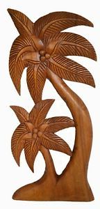 Fashionable Hand Carved Wood Wall Art Palm Tree Tropical Island Beach Nautical With Regard To Palms Wall Art (View 7 of 15)