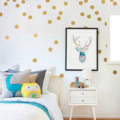 Fashionable Polka Dot / Spot Wall Stickers, Nursery, Child, Teen, Home, Fashion Throughout Open Dotswall Art (View 8 of 15)