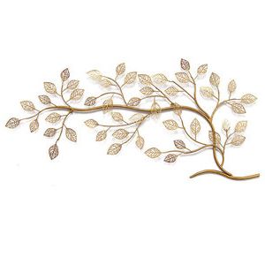 Fashionable Stratton Home Decor Patina Scroll Leaf – Contemporary – Metal Wall Art Regarding Trees Silver Wall Art (View 13 of 15)
