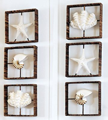 Fashionable Unique Wall Decor With Cast Sea Life Shadow Boxes  Shop The Look Throughout Shadows Wall Art (View 14 of 15)
