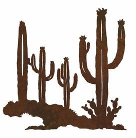 Favorite 8" Desert Cactus Metal Wall Art – Wall Decor (View 4 of 15)