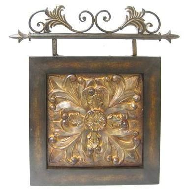Favorite Square Metal Wall Art With Square Metal Wall Plaque With Hanging Rod – Price: $ (View 4 of 15)
