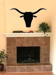 Favorite Texas Longhorn Steer Bull Sticker Vinyl Wall Art Decal 36X18 Western Regarding Long Horn Wall Art (View 12 of 15)