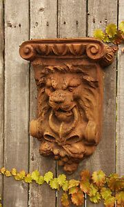Favorite Vintage Lion Architectural Wall Plaque Garden Sculpture Art Decor  Faux Within Stones Wall Art (View 13 of 15)