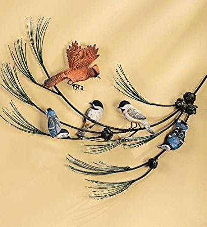 Flying Birds Metal Wall Art: Beautiful Birds For Wall Pertaining To Fashionable Branches Wood Wall Art (View 5 of 15)