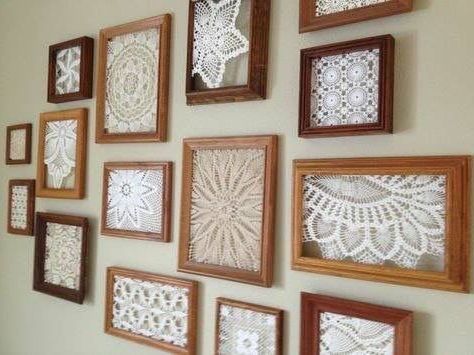 Framed Doilies, Doily Art, Lace (View 1 of 15)