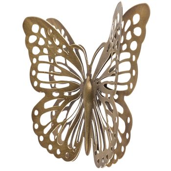 Gold Metal Butterfly Wall Decor (View 13 of 15)