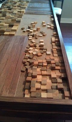 How To Make Wood Mosaic Wall Art – Dave And Kelly Davis For Widely Used Wooden Blocks Metal Wall Art (View 8 of 15)