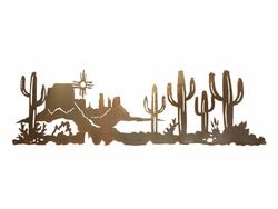 Latest Desert Palms Wall Art Within 57" Scene Of The Desert Metal Wall Art – Southwest Wall Decor (View 9 of 15)