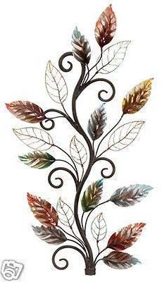 Leaf Metal Wall Art Regarding Most Recently Released Large Metal Nature Leaf Branch 36 X 20 Wall Art Decor Sculpture (View 15 of 15)
