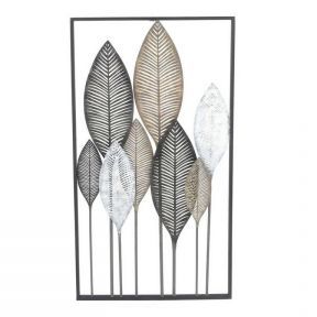 Leaf Metal Wall Art With Regard To Best And Newest Fp Collection Austin Leaves Metal Wall Art (View 7 of 15)