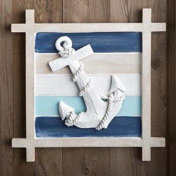 Lighthouse Wall Art With Regard To Widely Used Fashioncraft Nautical Anchor Wall Décor & Reviews (View 11 of 15)