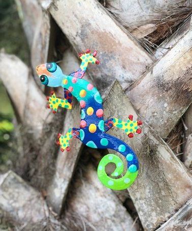 Look What I Found On #zulily! Blue & Yellow Polka Dot Gecko Wall Art # Within Most Recent Open Dotswall Art (View 14 of 15)