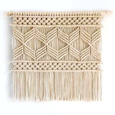 Macrame Wall Hanging Decoration Wall Art Handmade Tapestry Murale With Throughout Most Popular Lace Wall Art (View 3 of 15)