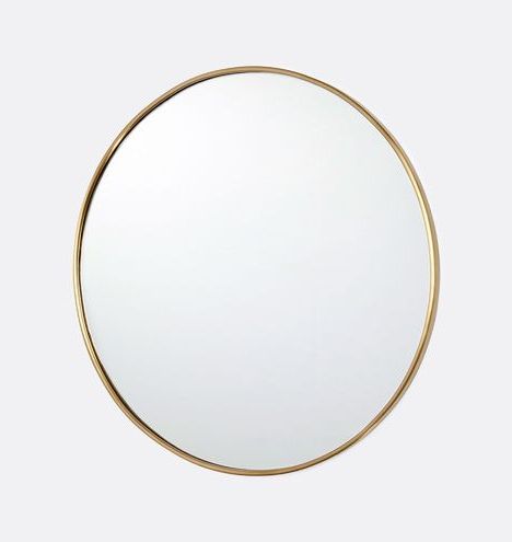 Metal Mirror Wall Art Throughout Most Up To Date 30" Oil Rubbed Bronze Round Metal Framed Mirror (View 11 of 15)